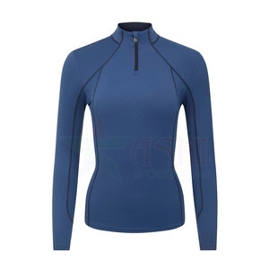 Sweat-shirt d'équitation pour femmes, polyester et élasthanne, logo personnalisé, OEM, imperméable, coupe-vent, taille adulte professionnelle - Product Image 1