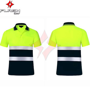 Camiseta Polo de Trabajo de Seguridad Reflectante de Manga Corta para Hombre, Alta Visibilidad, ANSI Clase 1, Impermeable, con Logotipo Personalizado - Product Image 6