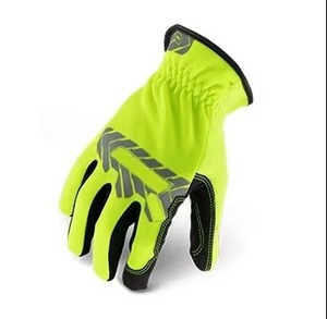 Gants électriques en cuir synthétique de qualité supérieure avec haute visibilité et ajustement élastique sécurisé avec résistance aux coupures - Product Image 4