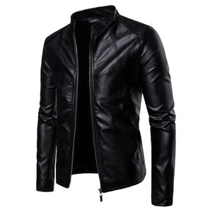 Vente en gros Veste en cuir pour homme à la mode Veste en cuir de haute qualité pour homme Veste en cuir de moto respirante OEM - Product Image 2