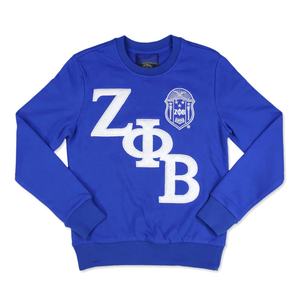 Zeta Phi Beta Fraternity Embossed Print Men's O-Neck <b>Fleece</b> <b>Sweatshirt</b> Customized Breathable Plus Size University - Product Image 1