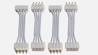 Cable Divisor de Ventilador PWM de 4 Pines Económico - Hub 1 a 4 para Disipación de Calor de PC para Juegos, Arnés de Cableado con Control de Sincronización