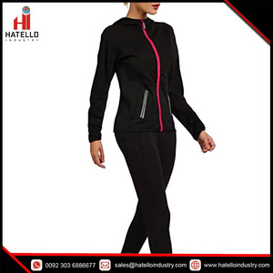 Ensembles de vêtements actifs pour femmes-vêtements d'entraînement vêtements de gymnastique tenue de piste de Jogging Legging veste ensemble 2 pièces - Product Image 6