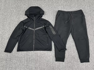 ชุดวอร์มสองชิ้นเข้ารูปแบบคลาสสิกชุดวอร์มผ้าฟลีซระบายอากาศได้ดีมีลายพิมพ์ลาย - Product Image 5