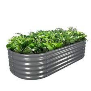 Ensemble de 3 jardinières et pots galvanisés de forme et de taille personnalisées, faites à la main, les plus vendues, pour la décoration de jardin. - Product Image 6