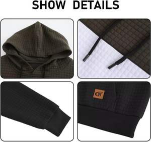 100% coton Streetwear pull à capuche impression numérique cravate-teinture Applique Design lavé à l'acide délavé solide doublé devant - Product Image 4