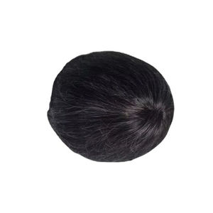 Peluca de Cabello Humano con Encaje Frontal Mono, Cabello Chino Virgen Remy, Parches de Cabello, Lacio Rizado, Ondulado Profundo, 1b+gris - Product Image 5