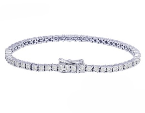 <b>Men's</b> Moissanite Tennis Bracelet in Gold Plated 925 <b>Silver</b> Handmade Luxury Jewelry - Product Image 3
