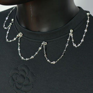 T-shirt sportif personnalisé pour homme, séchage rapide, 100 % polyester, style jersey, uni, anti-humidité, décoré de chaînes en fer - Product Image 2