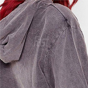 เสื้อครอปฮู้ดดี้ผลิตในปากีสถาน ทนทาน สวมใส่สบาย เสื้อครอปฮู้ดดี้ลำลอง - Product Image 5