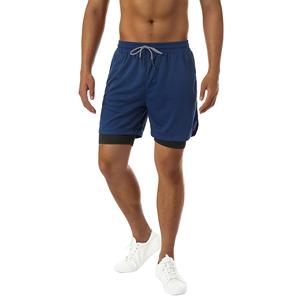 Short de bain de plage personnalisé pour hommes, léger et froissé, pantalon de sport décontracté à motif solide et à séchage rapide, taille élastique-mode de rue - Product Image 4