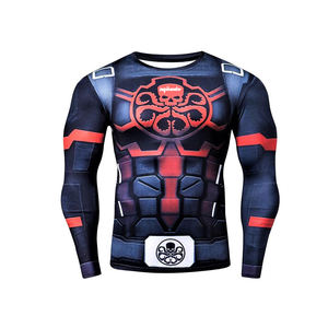 Camiseta con estampado de MMA para hombre, protector contra sarpullido MMA, Equipo de Boxeo y Deportes - Product Image 3