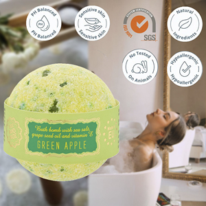 Bombes de bain hydratantes faites à la main de haute qualité avec des huiles naturelles, production européenne, écologiques, pour la vente en gros et les marques privées - Product Image 2