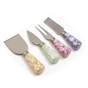 Juego de Cuchillos para Queso de Acero Inoxidable con Mango de Acero Inoxidable, Cortador de Mantequilla Multiusos, Apto para Lavavajillas, Ecológico - Product Image 3