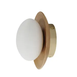 Lioren Modern Indoor LED Wall Light 4/6/10W E26 <b>Bulb</b> Base Brass Body Warm <b>White</b> CCT IP65 for Bedroom - Product Image 2
