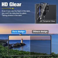 3 packs de protection d'écran en verre pour Samsung S24 S23 Ultra Plus.