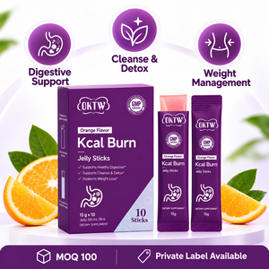 Kcal Burn Jelly Sticks Sabor <span class=keywords><strong>Naranja</strong></span> Control del Apetito Digestión Saludable Limpieza Desintoxicación Control de Peso Suplemento Dietético - Product Image 3