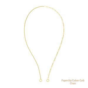 Collier unisexe en alliage de zinc plaqué or 18 carats, chaîne à maillons, style trombone, pour la vie quotidienne, bijoux de mode avec diamants - Product Image 5