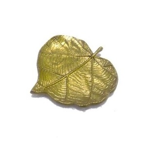 Cuenco personalizado con diseño de hoja de Betel, tazón de mesa decorativo de la mejor calidad, tazón de Metal chapado en oro para mesa - Product Image 1
