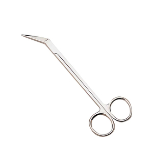 Ciseaux de laboratoire de suture de dissection de tissu dentaire Ciseaux de tissu de gomme d'urgence Ciseaux de Locklin T/C dentelés 16.5cm - Product Image 1