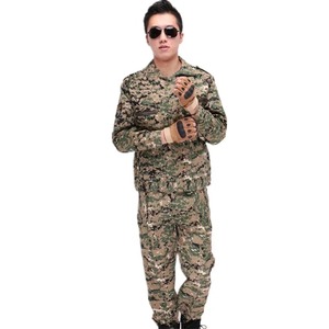 Gran oferta, uniforme táctico hecho a medida, traje de entrenamiento de camuflaje de manga larga transpirable, tela de lona tejida impermeable - Product Image 5