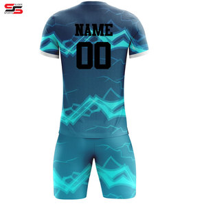 Nuevo diseño personalizado Club fútbol Jersey traje sublimación fútbol transpirable equipo de fútbol uniforme de fútbol - Product Image 4