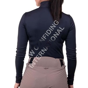 Venta al por mayor de ropa ecuestre de secado rápido transpirable de alta calidad a la moda para las mujeres incluyendo tops de equitación y capa base - Product Image 5
