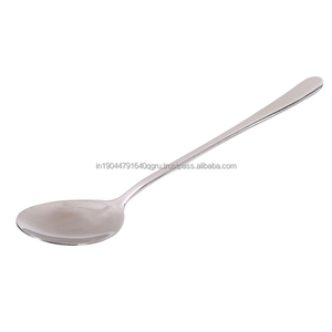 คุณภาพดีที่สุด 18/10 ช้อนซุปทรงกลมเสิร์ฟช้อนสแตนเลสขนาดใหญ่ - Product Image 3