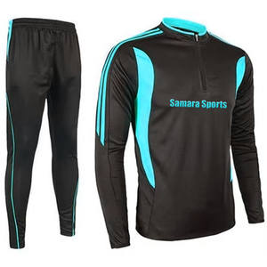 Combinaison d'entraînement sport bon marché survêtement en polyester 100% personnalisé pour hommes, survêtement décontracté à fermeture éclair complète ensemble survêtement - Product Image 1