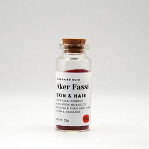 Poudre de teinture naturelle pour les lèvres Aker Fassi authentique du Maroc, teinte pour les joues traditionnelle berbère, cosmétique de beauté à base de plantes biologiques - Product Image 1