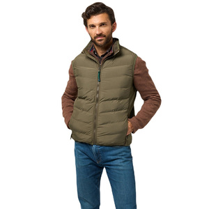 Gilet hybride réversible Softshell pour homme Gilet d'hiver en polyester coupe-vent pour le travail en plein air Style formel Séchage rapide - Product Image 3