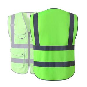Vente en gros en usine Nouveau style de gilet de sécurité pour la construction Logo personnalisé Ruban réfléchissant Vêtements de travail d'hiver haute visibilité Gilet de sécurité - Product Image 5