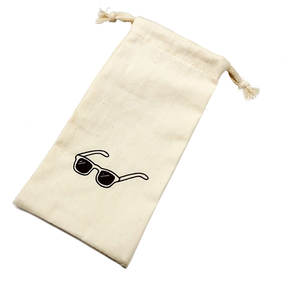 Lunettes de soleil en coton imprimé avec logo personnalisé Lunettes Sacs Pochettes - Product Image 1