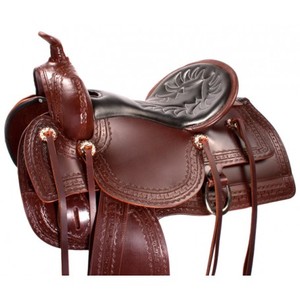 Selles d'équitation anglaises en cuir véritable de couleur personnalisée équipement d'équitation fait à la main de haute qualité nouveauté selle occidentale - Product Image 2