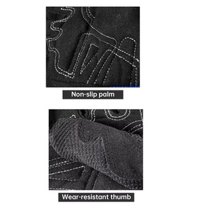 Gants de moto tactiques en cuir unisexe, gants de sport à doigts complets, équipement de protection, course, imperméables, respirants, taille personnalisée - Product Image 5