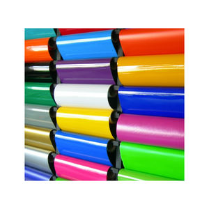 Portefeuille d'artisanat de Film de torsion de vinyle souple de doublure jaune à haute brillance rouleau de Film de PVC brillant PET à haute résistance pour l'impression de Logo pour - Product Image 3