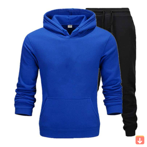 Conjunto Deportivo de Dos Piezas para Hombre, Talla Grande, Corte Ajustado, con Logotipo Personalizado, 100% Algodón, Ecológico, para Otoño e Invierno - Product Image 4