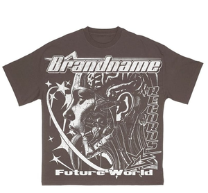 Camisetas de Hombre Estampadas 100% Algodón al por Mayor, Estilo Hip Hop Urbano, 100% Algodón, OEM ODM, MOQ Bajo, Camisetas Vintage con Temática Mexicana - Product Image 3