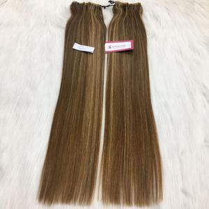 Haute Qualité 4 + 8 + 27 Balayage Couleur Micro Link Extensions En Gros Extensions De Cheveux Humains Raides - Product Image 2