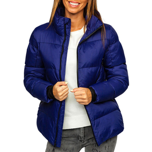 Veste d'hiver pour femmes Puffy Bubble Hoodie Fermeture à glissière Imperméable Respirant Coton Rempli Extérieur - Product Image 4