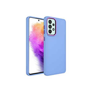 Coque de protection de luxe ASMA Luna pour Samsung Galaxy A53 5G, antichoc, en silicone, avec cadre métallique électroplaqué, 14 Plus Lila - Product Image 1
