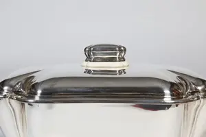 Cacerola Clásica de Acero Inoxidable de Doble Pared con Revestimiento Antiadherente para Uso en la Cocina |   Almacenamiento de Roti de Arroz y Curry - Product Image 3