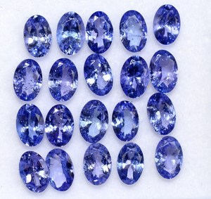 พลอยแทนซาไนต์สีน้ำเงินธรรมชาติขายส่ง พร้อมการประเมินจากผู้เชี่ยวชาญ ตัดเจียระไนอย่างแม่นยำ ขัดเงา ปรับแต่งขนาด/รูปทรงได้ แหล่งกำเนิด AF - Product Image 1