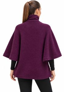 Cape en laine d'alpaga avec boutons - Product Image 3