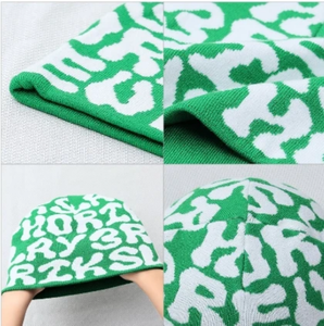 Bonnet tricoté unisexe élégant avec logo en jacquard Bonnet de bonne qualité pour les sports de plein air Casquette d'hiver sans manchette avec logo personnalisé Tissu commun - Product Image 6
