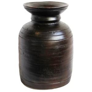 Vases en bois tendance pour restaurant et jardin, décoration intérieure, finition noyer pour vases de restaurant et de jardin - Product Image 3