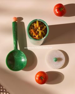 Juego de servidor de ensalada de lujo, juego de cuchara de ensalada de resina vertida a mano, herramientas elegantes para servir para cocina casera y uso en restaurante de Hotel - Product Image 1