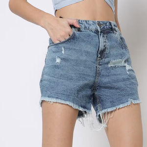 New Arrival Article <b>Factory</b> Direct Selling Women Denim Short Top Selling Product Cotton Made Women Denim Short - Product Image 1