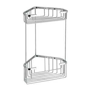 Double Corner Stainless Steel Shower Soap Dish <b>Storage</b> Rack for <b>Bath</b> Products - Product Image 1