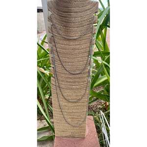 สร้อยคอไข่มุกเงินแท้ 3 มม. สไตล์นาวาโฮ เครื่องประดับหรูหราและสง่างาม - Product Image 1